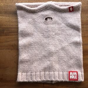 AIR HOLE 65%lambswool,5%cashmere face mask/NEW